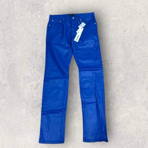 NWT purple brand blue patent skinny jeans - Picture 1 of 8